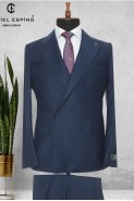 single button double breasted suit