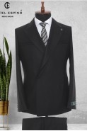 single button double breasted suit