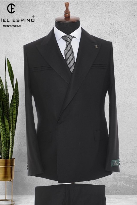 single button double breasted suit