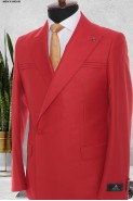 single button double breasted suit