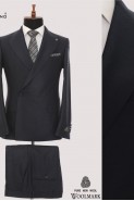 single button double breasted suit